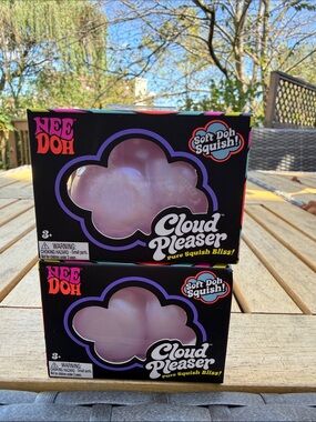 NeeDoh Cloud Pleaser Soft Doh Squish - Pink lot of 2